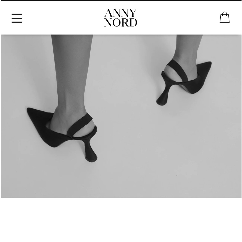 Anny Nord - MANIAC SLINGBACK Recycled - in black- size 38 European - Picture 5 of 12